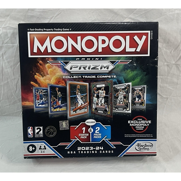 Hasbro Other - Monopoly Panini Prizm NBA 2nd Edition Board Game 2023-24 Game Night Read Below